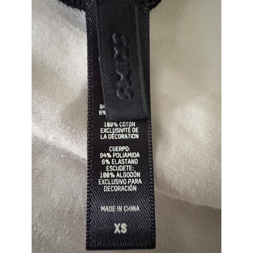 SKIMS Essential Crew Neck Thong Bodysuit XS Onyx Black Sleeveless Seamless - Picture 3 of 4